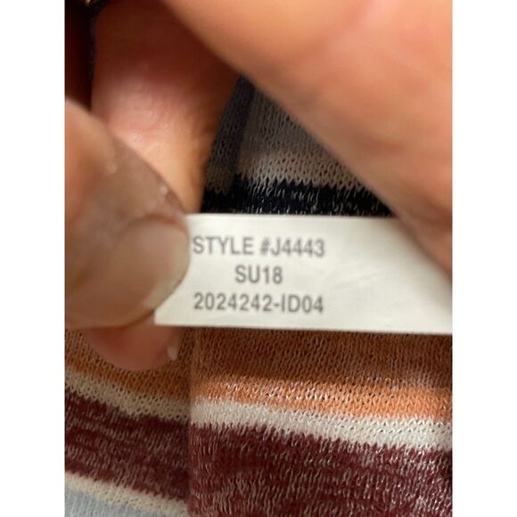 MADEWELL Alto Scoop Tee in Colborne Stripe, Sz L - Picture 8 of 8